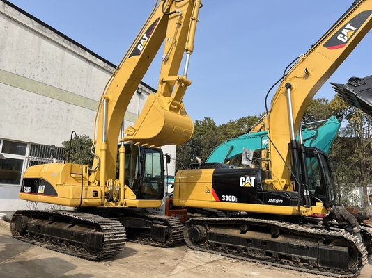 CAT 330D2 Excavadora usada con cilindro hidráulico Liyuan y cubo de 0.3M3 en buen estado