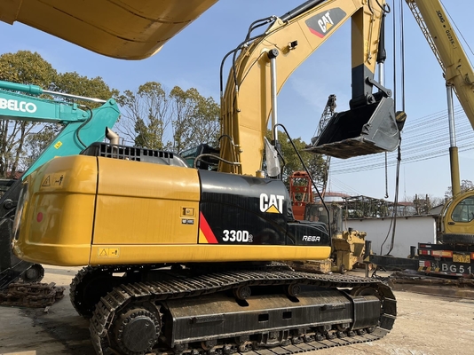 CAT 330D2 Excavadora usada con cilindro hidráulico Liyuan y cubo de 0.3M3 en buen estado