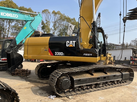 CAT 330D2 Excavadora usada con cilindro hidráulico Liyuan y cubo de 0.3M3 en buen estado