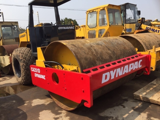 Equipo de maquinaria pesada de construcción utilizado Dynapac CA251D rodillo de carretera