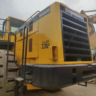 En buen estado Komatsu WA600 Cargador de ruedas usadas con 178/kw máquina de ruedas de tipo móvil