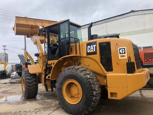 En buen estado CAT 966L Cargador de ruedas usadas con motor japonés y bomba hidráulica Liyuan