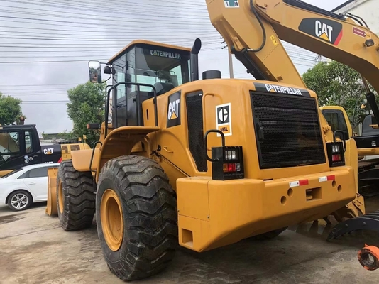 En buen estado CAT 966L Cargador de ruedas usadas con motor japonés y bomba hidráulica Liyuan
