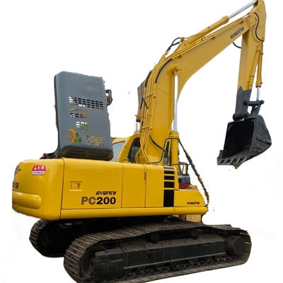 Excavadora Komatsu PC200 usada con cilindro hidráulico Liyuan y bomba en buenas condiciones