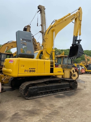 Excavadora Komatsu PC200 usada con cilindro hidráulico Liyuan y bomba en buenas condiciones