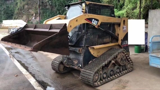 Usado Japón original de pintura Cargador de ruedas Caterpillar 247B con alta eficiencia operativa