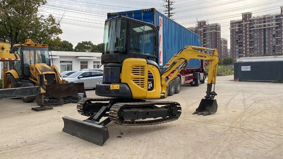 Excavadora Komatsu PC35 3T de segunda mano en buen estado Excavadora de rastreo EPA Motor Shanghai