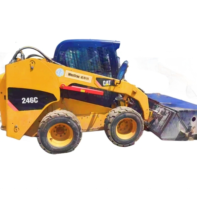 Japón Cargador de ruedas usadas Caterpillar 246C con motor YUNNEI y pintura original