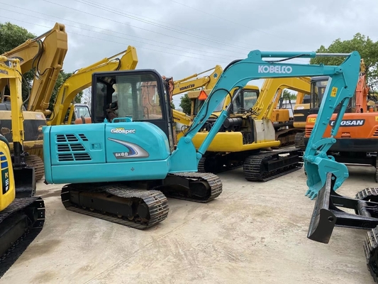 Excavadora mini Kobelco SK60 usada con bomba hidráulica Liyuan Horas de trabajo bajas 0-2000