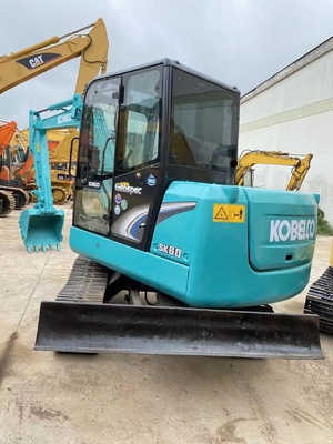 Excavadora mini Kobelco SK60 usada con bomba hidráulica Liyuan Horas de trabajo bajas 0-2000