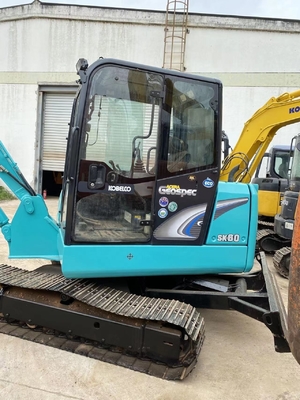 Excavadora mini Kobelco SK60 usada con bomba hidráulica Liyuan Horas de trabajo bajas 0-2000