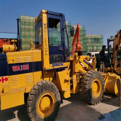 60 KW Bajas horas de trabajo original japonés usado Komatsu WA100 cargador de ruedas para su