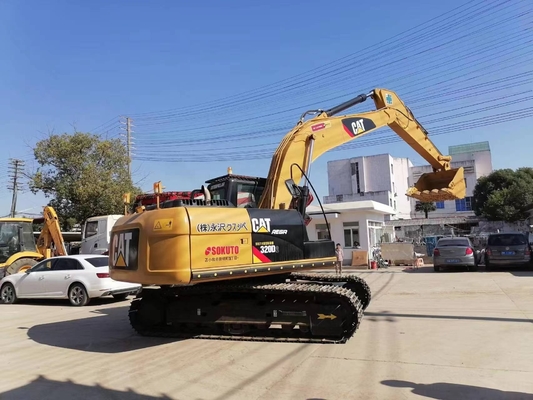 Excavadora usada Caterpillar Cat320D2 de fabricación japonesa con carga nominal de 20TON