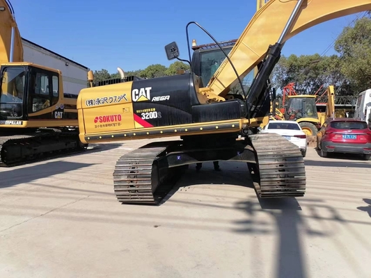 Excavadora usada Caterpillar Cat320D2 de fabricación japonesa con carga nominal de 20TON