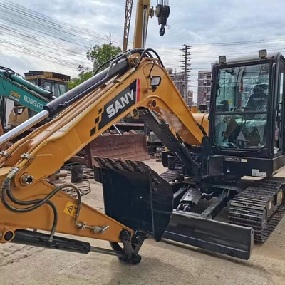 Excavadora original SANY 55C de pintura con motor EPA y capacidad de cubo de 0,35 m3