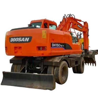 Excavadora usada Doosan DH150W-7 con motor HINO 15000 kg Peso de la máquina y Japón