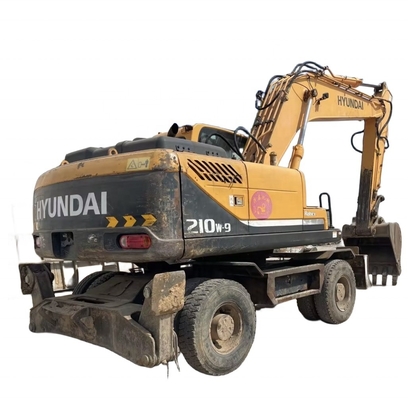 0-2000 Horas de trabajo Excavadora Hyundai 210W-9 usada con motor EPA y pintura original