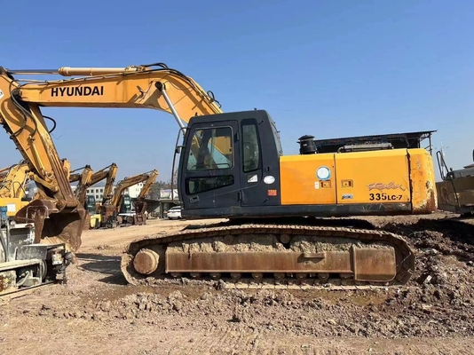 33 TON Corea EPA Motor Hyundai 335LC-7 Excavadora hidráulica Excavadora móvil de tipo arrastrador