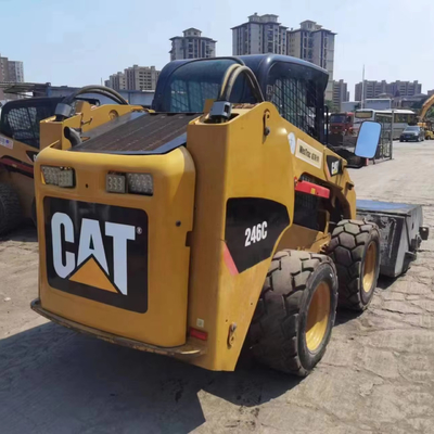 Motor YUNNEI pintura original usada Caterpillar 246C cargador de ruedas en excelentes condiciones