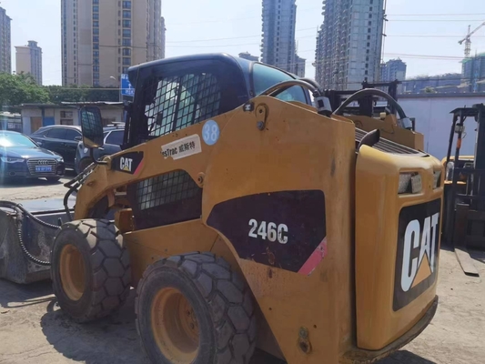 Motor YUNNEI pintura original usada Caterpillar 246C cargador de ruedas en excelentes condiciones