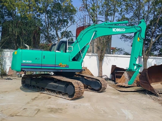 Excavadora usada Kobelco SK200 Excavadora de rastreo con motor HINO Japón Vendedor caliente