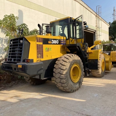 En buen estado de segunda mano Komatsu WA380 Cargador usado Excavadora Color original Cargador de pago