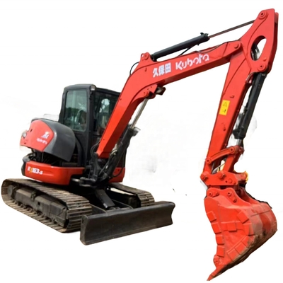 Mini excavadora Kubota KX163 usada con motor japonés y cilindro hidráulico Liyuan