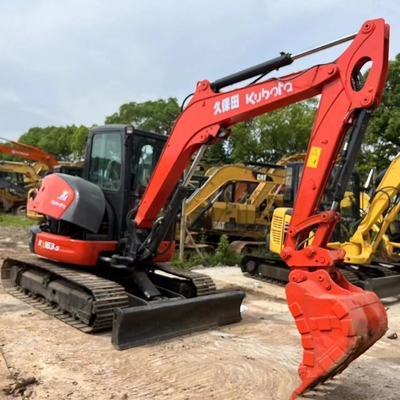 Mini excavadora Kubota KX163 usada con motor japonés y cilindro hidráulico Liyuan