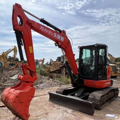 Mini excavadora Kubota KX163 usada con motor japonés y cilindro hidráulico Liyuan