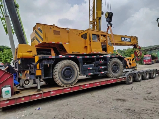 178/kw Kato KR-35H 35TON Grúa usada Japón Máquina hidráulica original Peso de funcionamiento