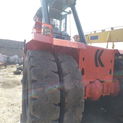 90% Kalmar Reach Stacker DRD450 grúa de torre 45 toneladas contenedor manipulador telescópico