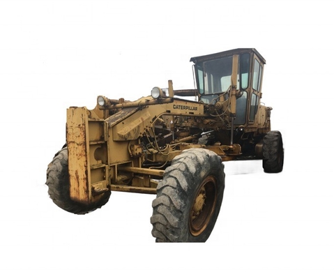 En buen estado Doble tambor de rodillo CAT 12G Usado Grader de la máquina de tierra plana de Japón