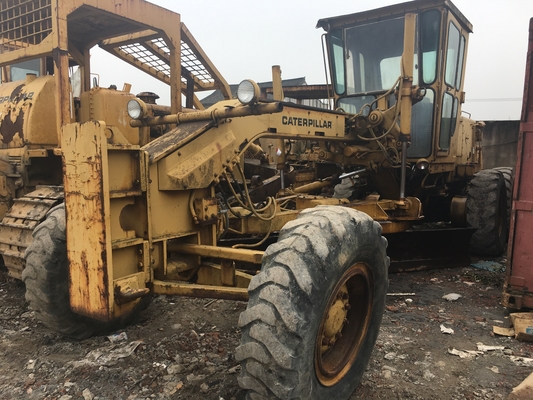 En buen estado Doble tambor de rodillo CAT 12G Usado Grader de la máquina de tierra plana de Japón