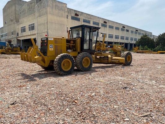 Japón Grader motor Caterpillar 14H original usado con neumático de carretera y cargador delantero en Japón