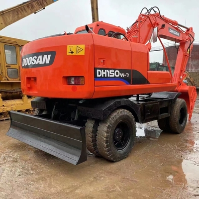 Japón Doosan DH150W-7 Excavadora con pintura original y capacidad de cubo de 0,1 m3 en Japón
