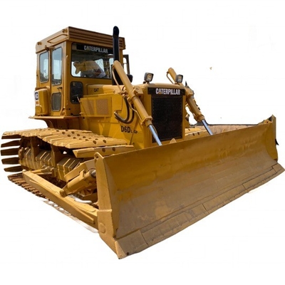 Bulldozer CAT D6D usado con cilindro hidráulico y bomba Liyuan en excelentes condiciones