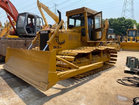 Bulldozer CAT D6D usado con cilindro hidráulico y bomba Liyuan en excelentes condiciones