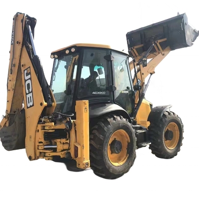Cargador de JCB 4CX usado Cargador de retroexcavadora de 15TON con cilindro hidráulico Nabtesco de Japón