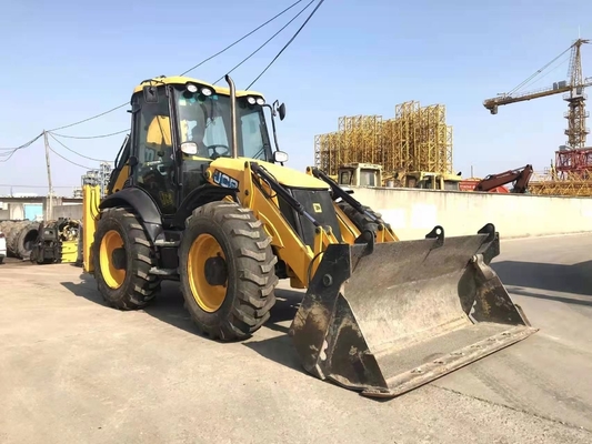 Cargador de JCB 4CX usado Cargador de retroexcavadora de 15TON con cilindro hidráulico Nabtesco de Japón