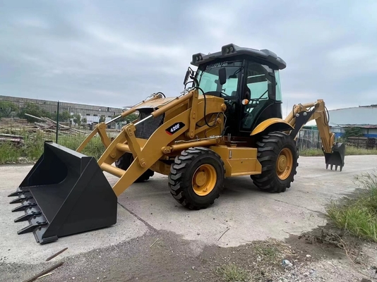 Cargador de pintura diesel original usado Caterpillar 420F con válvula hidráulica Nabtesco 2017