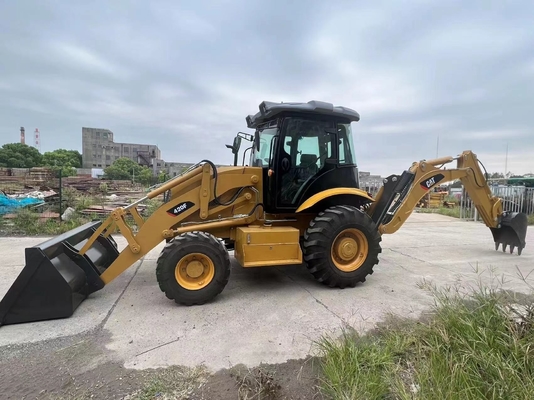 Cargador de pintura diesel original usado Caterpillar 420F con válvula hidráulica Nabtesco 2017