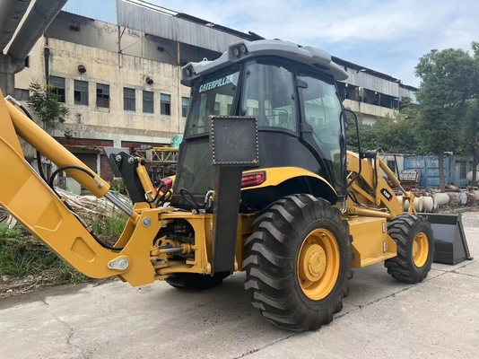 Cargador de pintura diesel original usado Caterpillar 420F con válvula hidráulica Nabtesco 2017