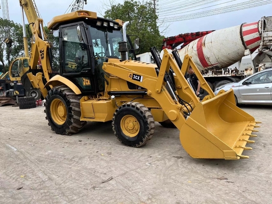 Usado Japón original de pintura cargador JCB 3CX de alta eficiencia de funcionamiento HINO motor