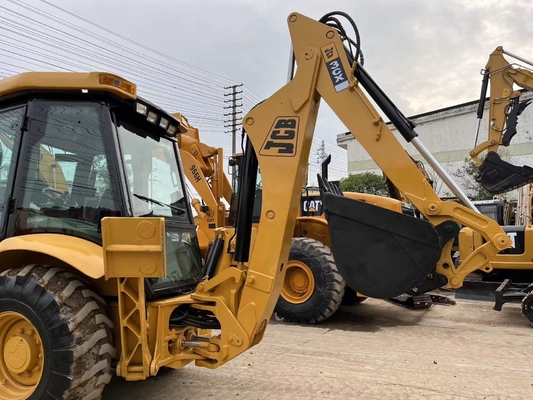 Usado Japón original de pintura cargador JCB 3CX de alta eficiencia de funcionamiento HINO motor