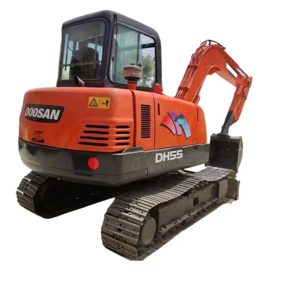 Doosan DH55 Excavadora Usada 68kw Máquina de pintura original de Japón Peso 5500 kg a un precio asequible