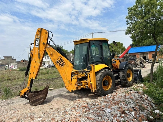 JCB4CX Cargador de retroexcavadora hidráulica usada con motor EPA en el Reino Unido y los EE.UU.