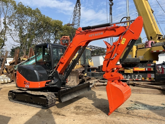 6Mini excavadora de.5 toneladas Hitachi ZX65U retroexcavadora hidráulica usada ZX65U Deft diseño Japón