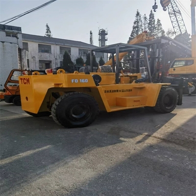 Camioneta elevadora diésel multifuncional usada TCM FD160 Camioneta elevadora 16TON para construcción en Shanghai