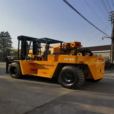 Camioneta elevadora diésel multifuncional usada TCM FD160 Camioneta elevadora 16TON para construcción en Shanghai