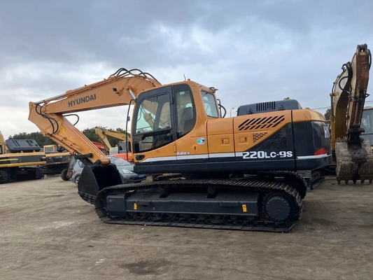 Excavadora Hyundai usada 220lc-9s motor EPA Shanghai 22T excavadora de rastreo a un precio asequible